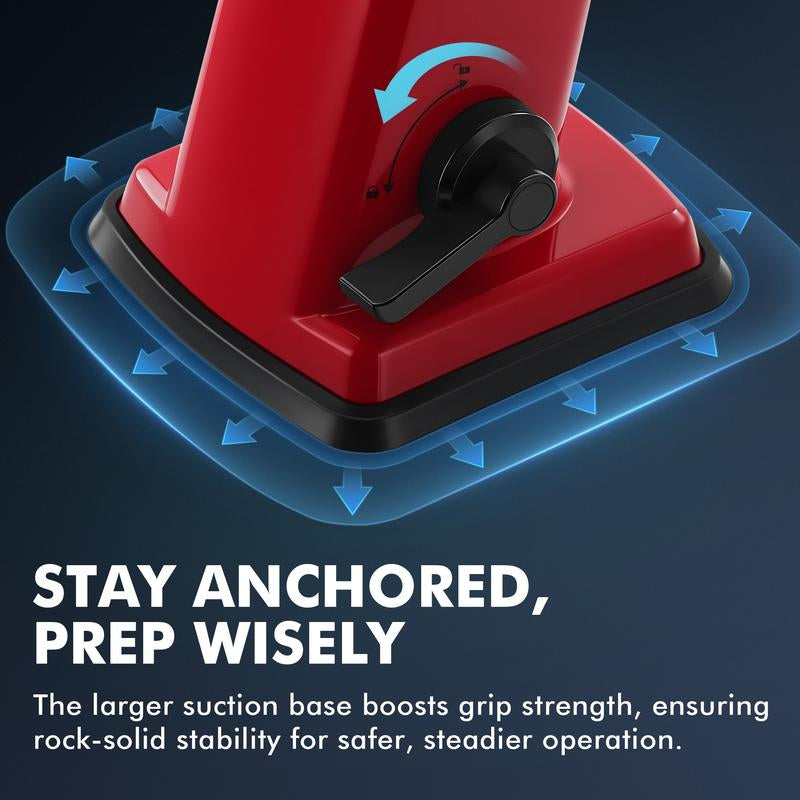 Geedel Rotary Cheese Grater 4-In-1 Shredder With Handle For Effortless Cheese Preparation & Detachable Stainless Steel Blades 